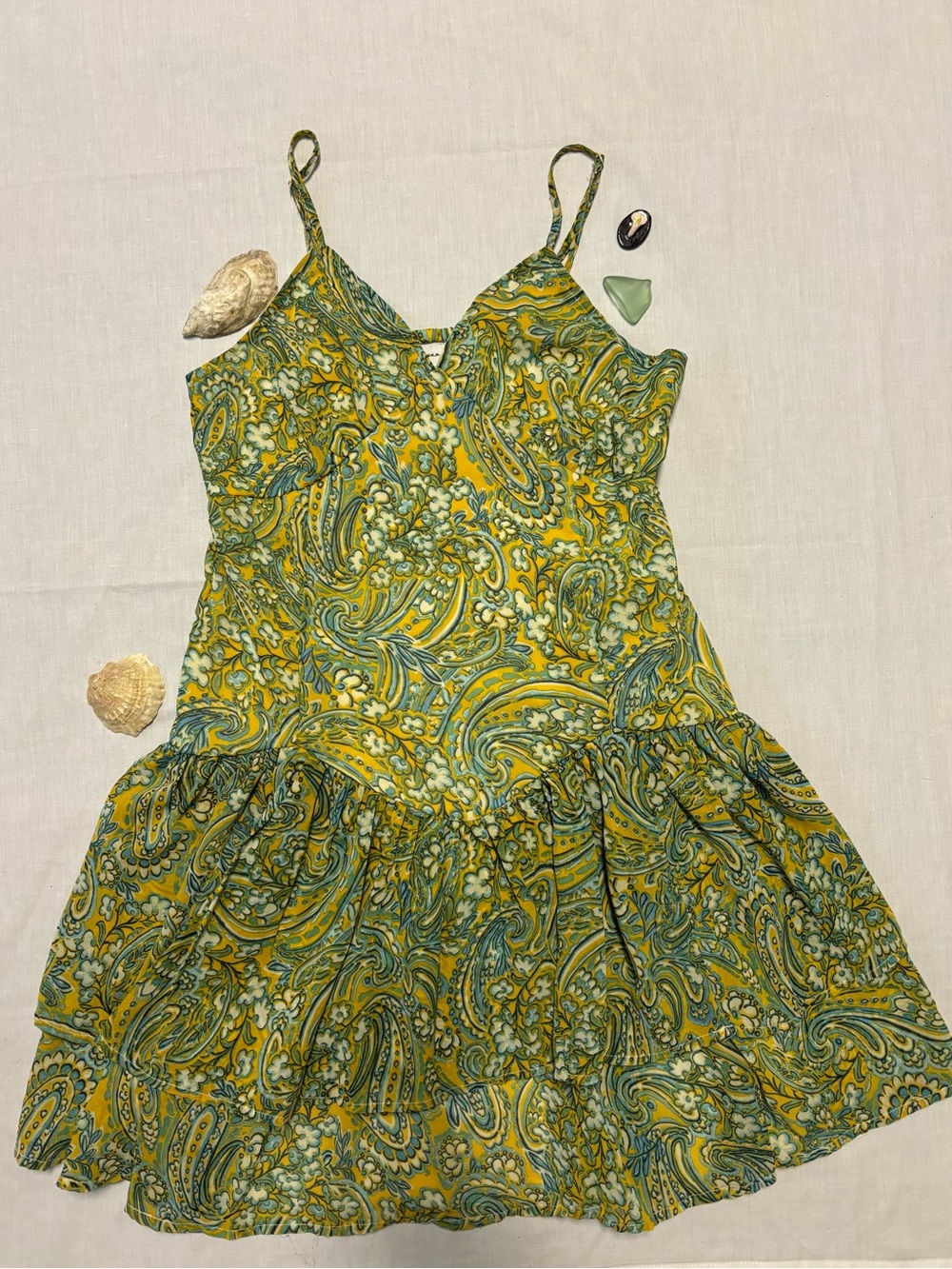 Japna Floral Drop Waist Dress M
